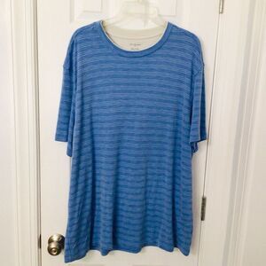 Van Heusen Air Classic Fit Blue Striped Polo Shirt XXL